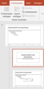 PowerPoint Master verwenden