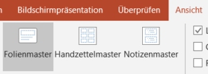 PowerPoint Master verwenden